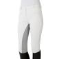 Preview: Pfiff Damen Turnierreithose weiß mit grauem Vollbesatz Gr. 40 und 44