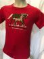 Preview: S & P Kinder Kurzarm-Shirt Rot und Dunkelblau mit Pferdemotiv