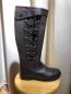 Preview: HKM Winterreitstiefel Fettleder mit seitlicher Schnürrung Braun Gr. 40