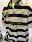 Preview: Equitheme Herren Poloshirt Stripe grau/schwarz gestreift Gr. L