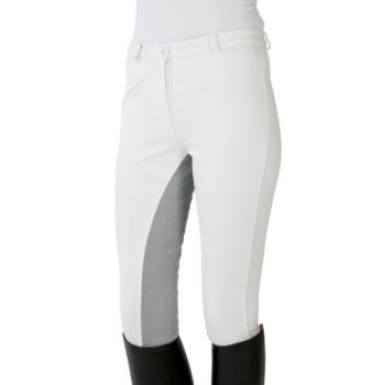 HKM Damen Turnierreithose weiß mit grauem Vollbesatz Gr. 40 und 46