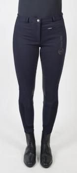 Pfiff Winterreithose mit Silikon-Vollbesatz dunkelblau