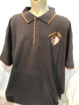 HKM Poloshirt Lauria Garelli Kurzarm Damen braun Gr. XXL