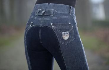 HKM Reithose -Miss Blink- 1/1 Besatz schwarz Gr. 158