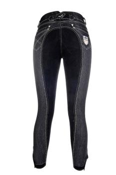 Preview: HKM Reithose -Miss Blink- 1/1 Besatz schwarz Gr. 158