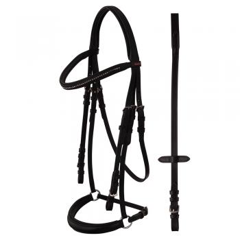 BR Premiere hannov. Trensenzaum Rouen schwarz WB