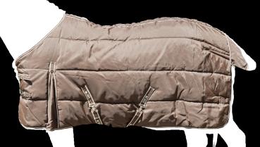 HKM Winter-Stalldecnke 1200D mit Gehfalte und 300 g Füllung 115 cm Braun