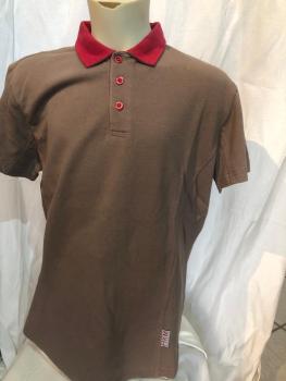 HKM Poloshirt Kurzarm Damen Ridingtime Braun