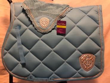 Preview: EQUI-THÈME „Royal“ Schabracke Vielseitigkeit + Fliegenhaube