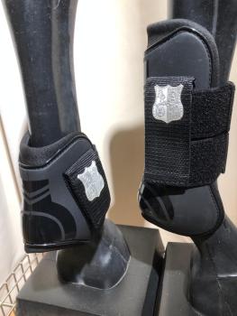 Preview: BR Gamaschen und Streichkappen 4er Set Pony schwarz oder grau