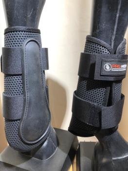BR Gamaschen Pro Mesh mit Löffel Dressur schwarz  Gr. L