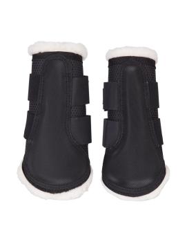 Preview: BR Gamaschen Pro Mesh mit Löffel Dressur schwarz  Gr. L
