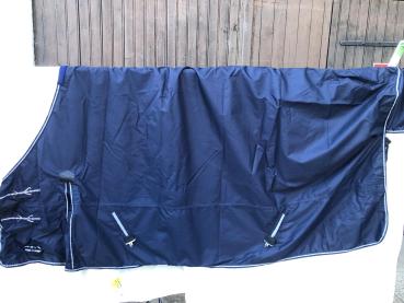HKM Weidedecke mit Polarfleece 600D Hellgrau 125 cm