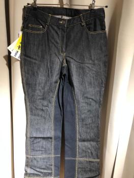 HKM Jodhpur Reithose Jeans schwarz Vollbesatz Gr. 44