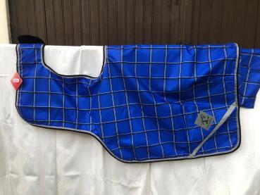 BR wasserdichte Ausreitdecke Blau Karo 135 cm