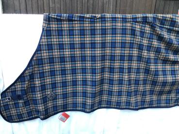 BR Abschwitzdecke Premiere Blau/Braun Kariert 165 cm