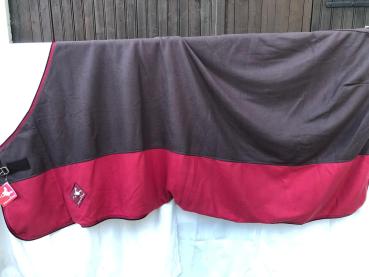 BR Abschwitzdecke Premiere Braun/Rot 155 cm