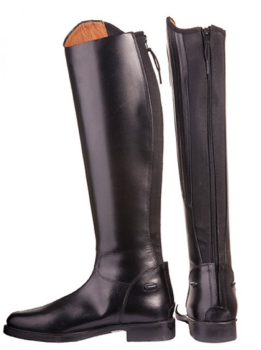 HKM Lederstiefel -Rimini- Gr. 41 Höhe 38,5 Wade 47 cm Gr. 41 schwarz