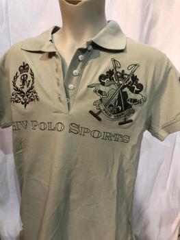 HV Polo Kurzarm Poloshirt Serra hellolive Gr. L