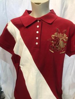 HV Polo Kurzarm Damen Poloshirt Lopez Rot Gr. XS, XXL