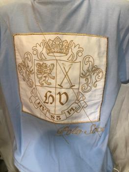 Preview: HV Polo Kurzarm Poloshirt Dellarosa hellblau Gr. XL