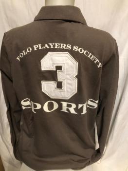 Preview: HV Polo Poloshirt Langarm Saline Gr. L Dark Taupe