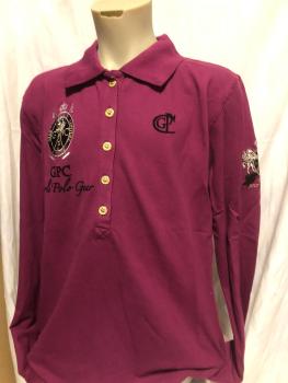HV Polo Poloshirt Langarm Moon Gr. M Lila