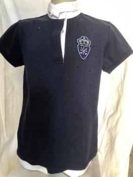 HV Polo Turniershirt Roma Navy Gr. XS , XXL