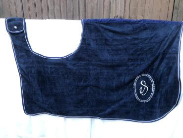 Imperial Ausreitdecke Fleece -Crystal- dunkelblau 155 cm