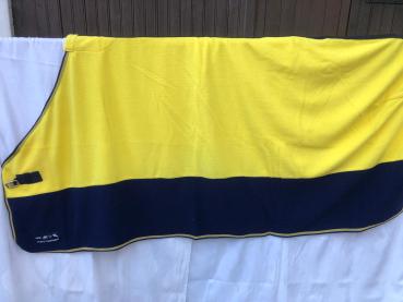 HKM Abschwitzdecke Gelb/Blau 155 cm