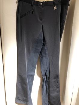 HKM Jodhpur Reithose schwarz Vollbesatz Gr. 21