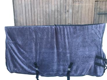HKM Abschwitzdecke Dunkelgrau 145 cm
