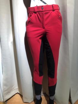 BR Winter Softshell Reithose Woven Rot Gr. 38,40