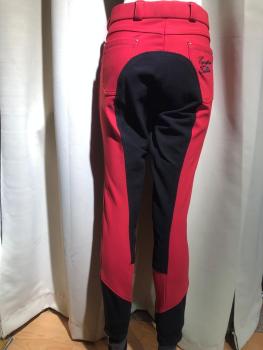 Preview: BR Winter Softshell Reithose Woven Rot Gr. 38,40