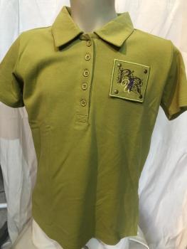 BR Poloshirt Kurzarm Kinder 4-Ever-Horsees hellolive Gr. 164