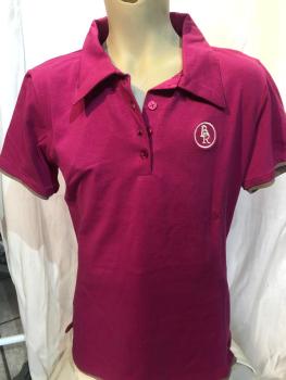 BR Poloshirt Kurzarm Damen Camet Fuchsia Gr. S und M