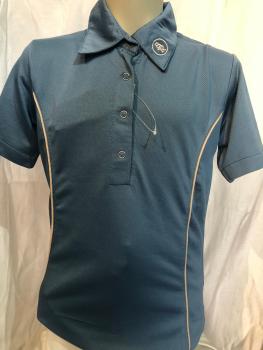 BR Poloshirt Kurzarm Damen Salta Mittelblau Gr. S und M
