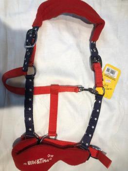 HKM Halfter Bibi & Tina Blau/Rot