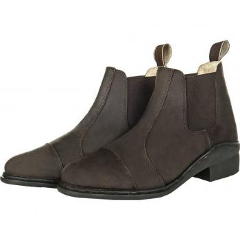 HKM Winterstiefelette Wax/Teddyfutter mit Elastikeinsatz