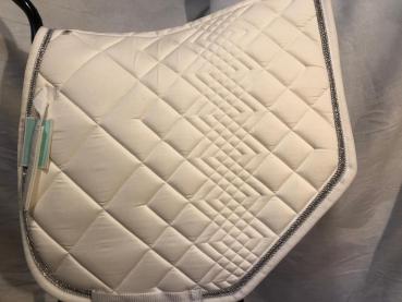 Imperial Schabracke "Simply the Best" Dressur weiß dreifarbiges Kordell