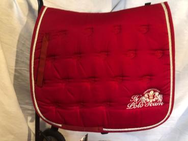 HV Polo  „Valencia“ Schabracke rot Dressur mit Stickerei