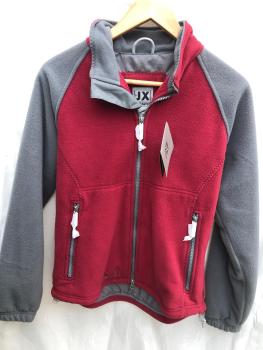 Jeantex Fleecejacke Laika Bordeaux/Grau Gr. XS