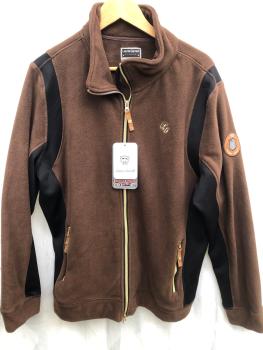 HKM Fleecejacke Lauria Garelli Braun/Schwarz Gr. XXL