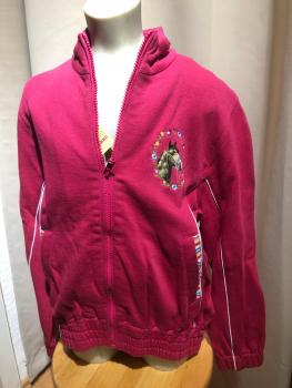 HKM Sweatjacke Rosario Pink mit Pferdemotiv Gr. 116, 128
