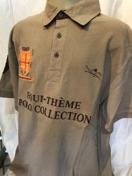 Equitheme Herren Poloshirt Plain Leinen Gr. L und XXL