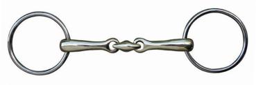 HKM Doppelt gebrochenes Gebiss, 18 mm aus Edelstahl 135 mm