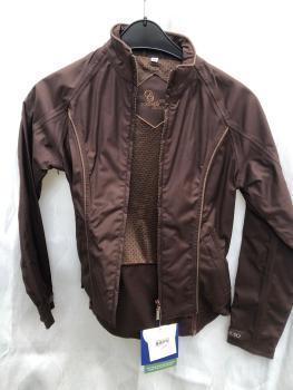 Preview: Equitheme Softshelljacke Kinder grau und braun Gr. 152, 164