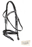 BR  engl. Trensenzaum Jos Lansing schwarz WB