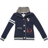 Equitheme Sweatjacke geknöpft blau