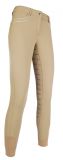Preview: HKM Reithose -Rimini Piping- Silikon-Vollbesatz Türkis Gr. 38